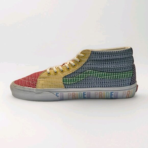 Vans Sk8-Hi Mid Pride Rainbow Alphabet Skate Shoes Men 10.5 Women 12 Sneakers main image 12